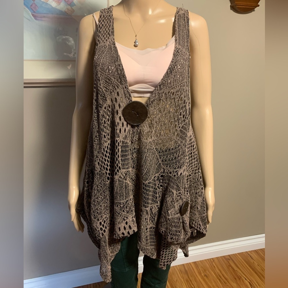 Women's Cover Up Old Rose and Black One Size